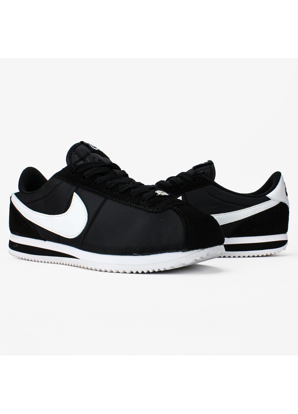 Кросівки жіночі і чоловічі Nike Cortez Black White | Найк Кортез чорно-білі No Brand чорно-білі демісезони (367592520)