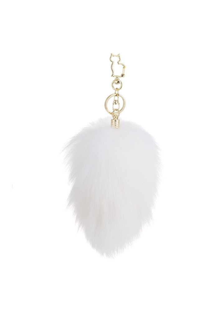 Металлическая анальная пробка Кроличий хвост SEVANDA White Bunny-Tail Anal Rose-shape Plug Lockink (369952089)