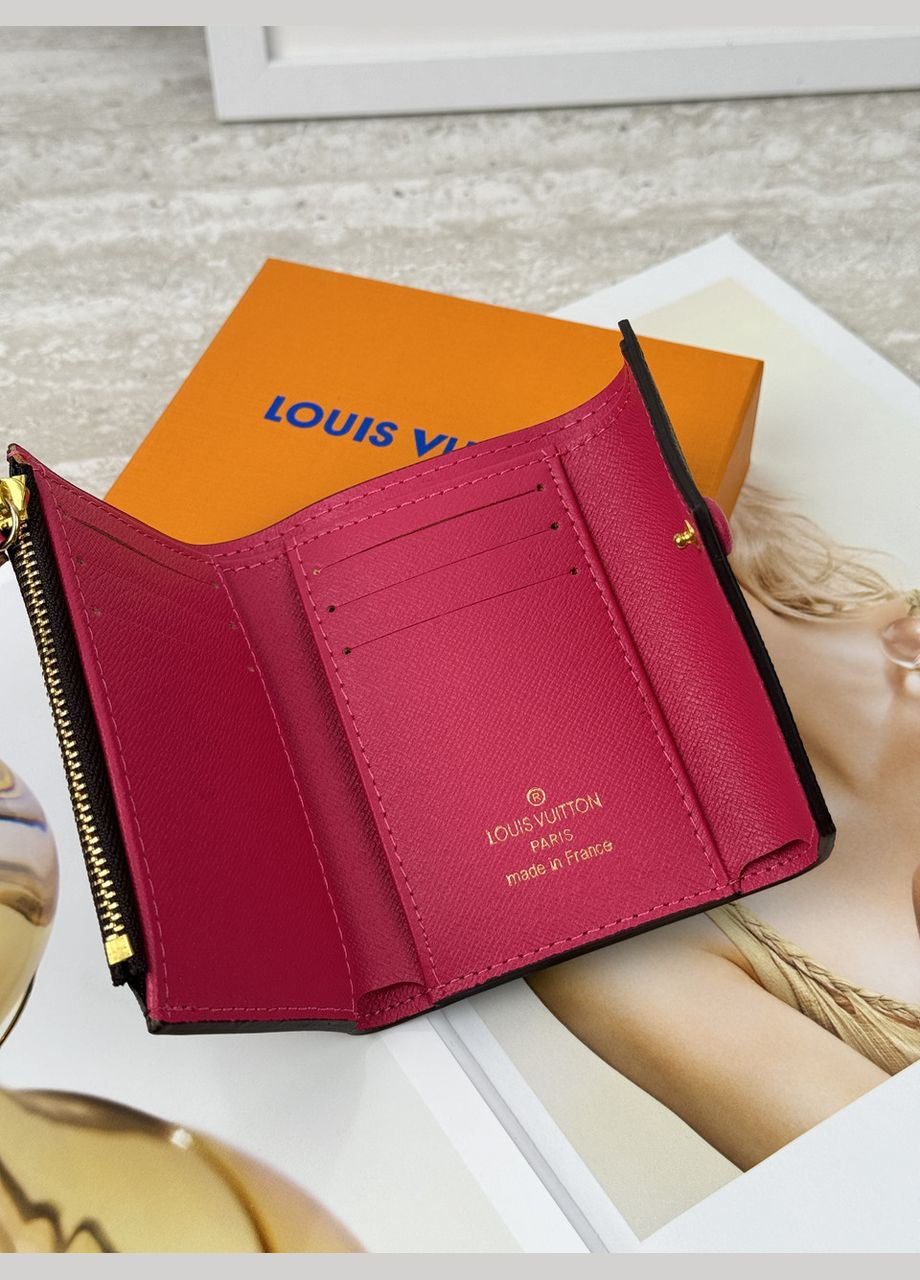 Жіночий гаманець коричневий + фуксій конверт міні No Brand (322464804)