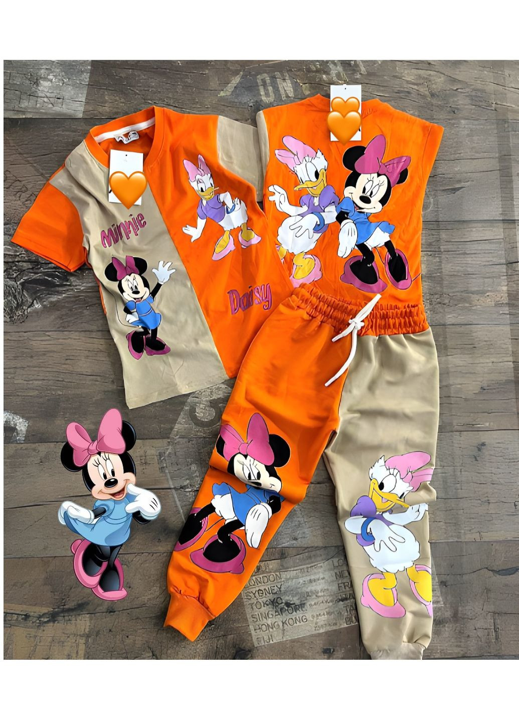 Спортивный костюм Minnie Mouse (Минни Маус) TRW235287 Disney футболка+штани (283298592)