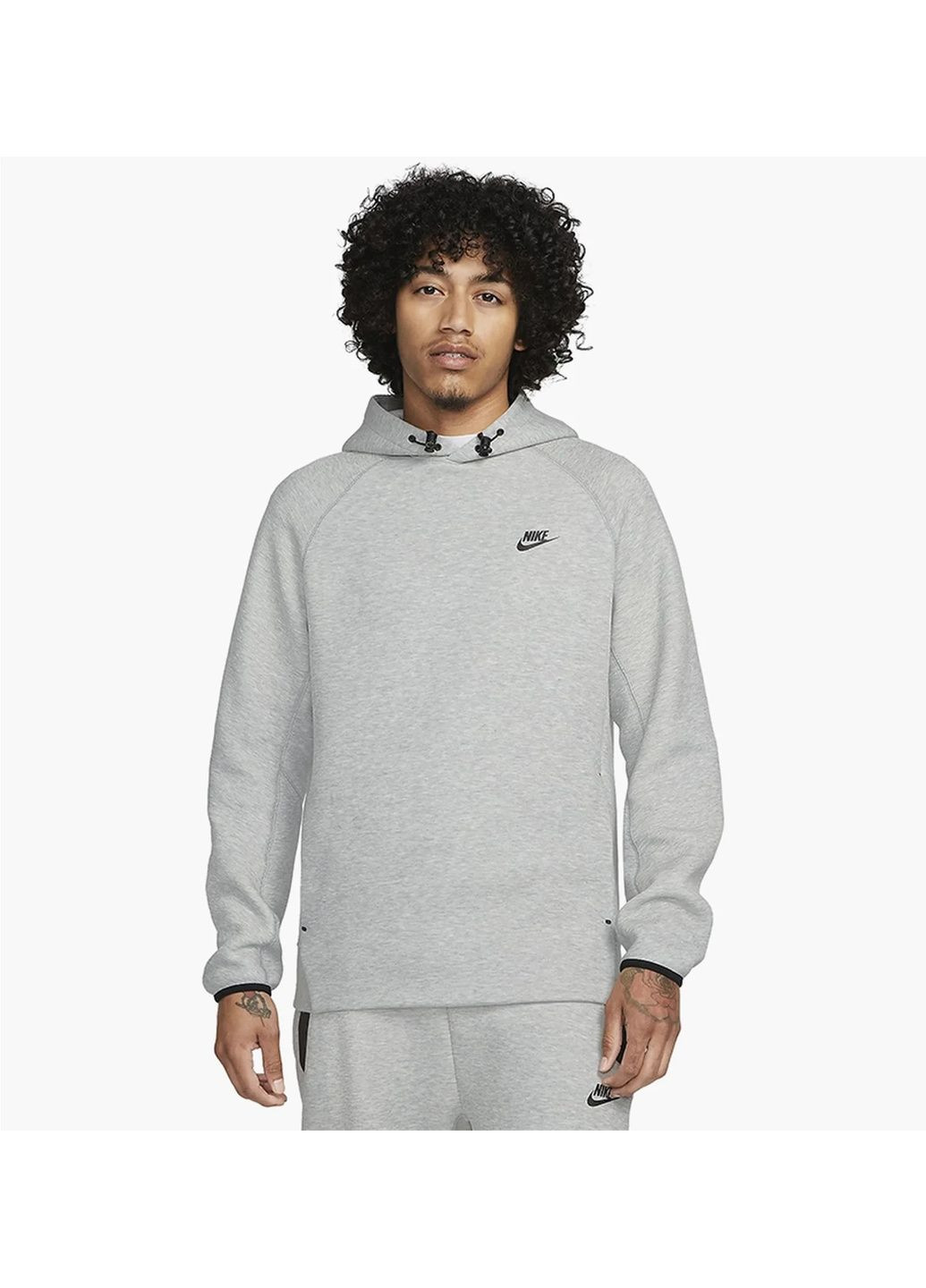 Худи мужские Sportswear Tech Fleece Pullover Hoodie Grey Nike (364662342)