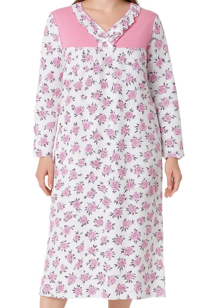 Женская ночная рубашка тёплая на флисе хлопок (203) ANDIN (369000846)