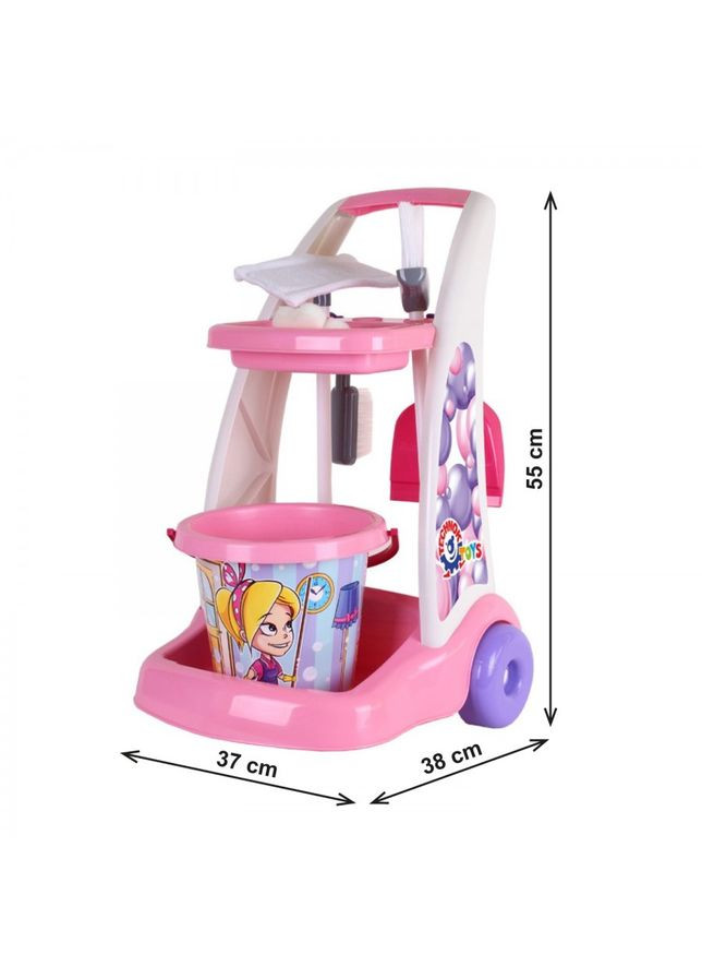 Ігровий набір для прибирання з візком і відром, дитячий набір для прибирання з аксесуарами ТехноК (371646505)