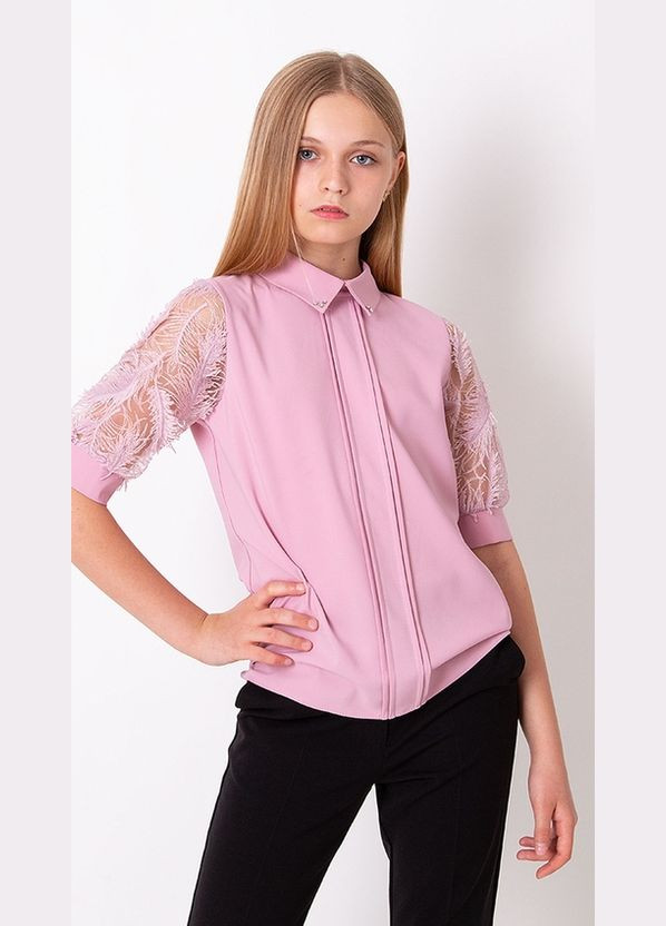 Розовая блузка Mevis демисезонная