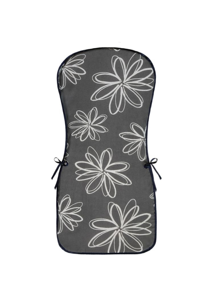 Подушка на садові меблі сірий у квіти No Brand (324832077)
