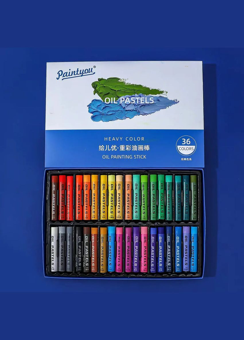 Олійна пастель, 36 кольорів, м'яка художня пастель для живопису, малюнків No Brand (369802996)