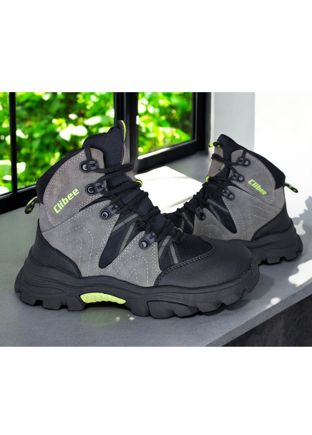 Серые зимние ботинки зимние Clibee