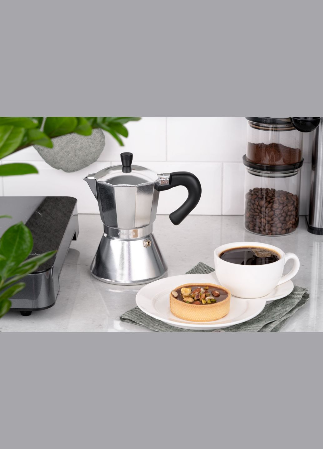 Гейзерна кавоварка Gemini Piemonte, 0.3л, 6 чашок, алюміній Ardesto (315604155)