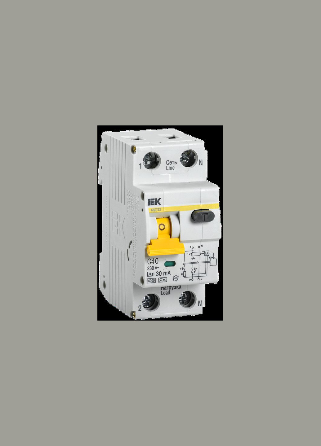 Диференційний вимикач 2P 40A 30мА "C" тип A [MAD22-5-040-C-30] АВДТ32 UEC (337137829)