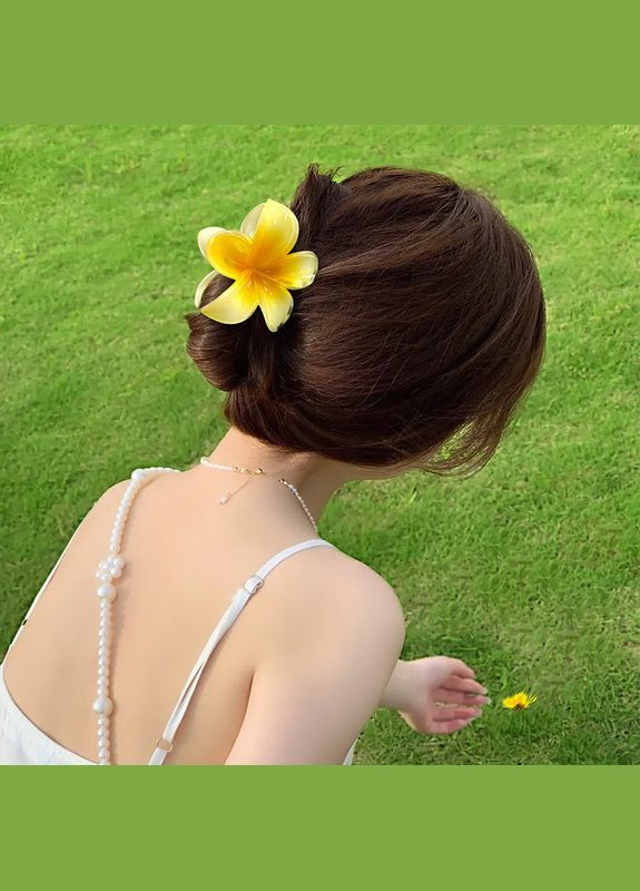 Цветок-крабик для волос Желтый (AN0103472) ANbeauty (356606907)