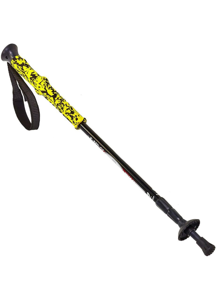 Палка трекінгова для скандинавської ходьби SALAMAN TY-7075 K-2 65-135см жовтий SP-Sport (324220097)