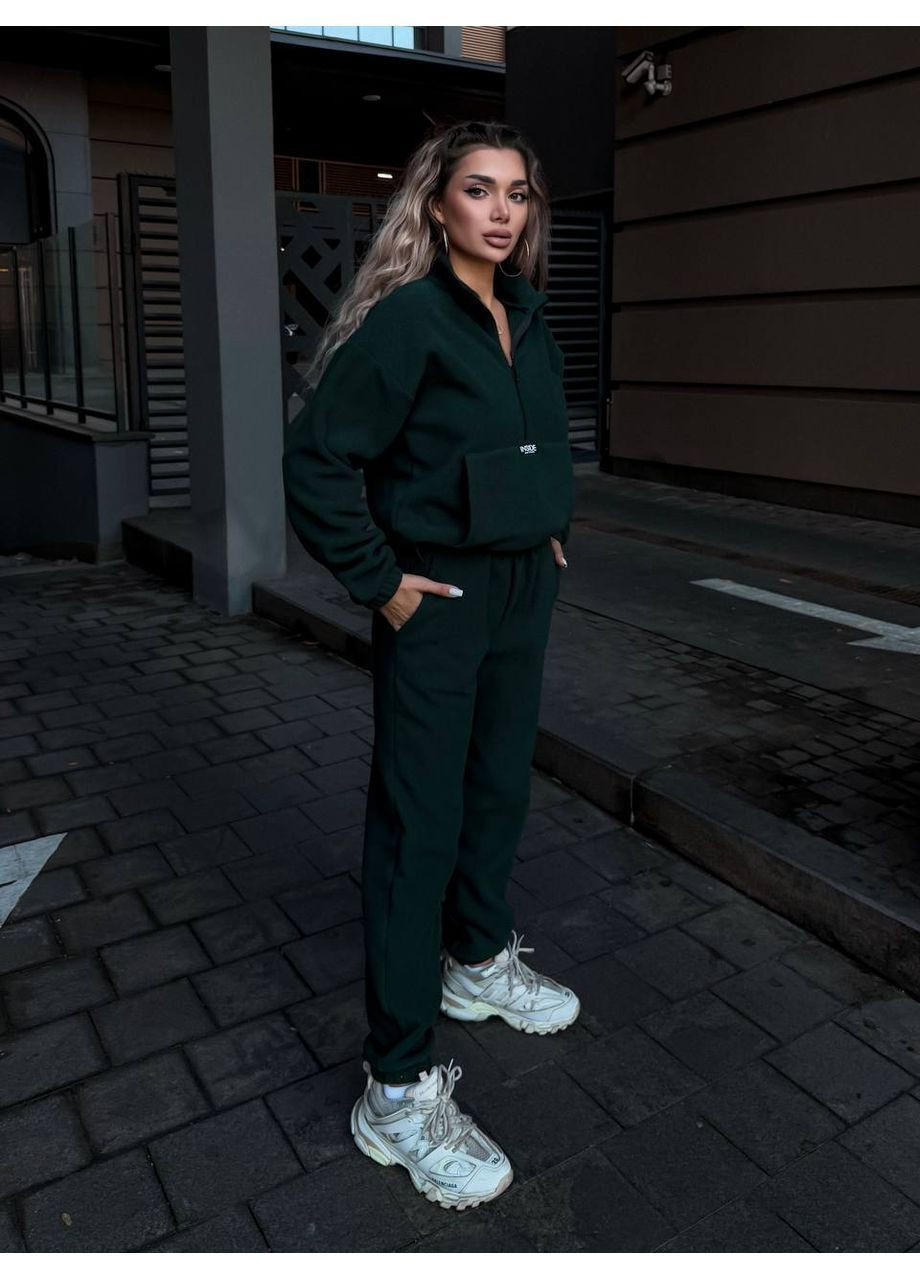 Жіночий трендовий флісовий теплий костюм No Brand (363969510)