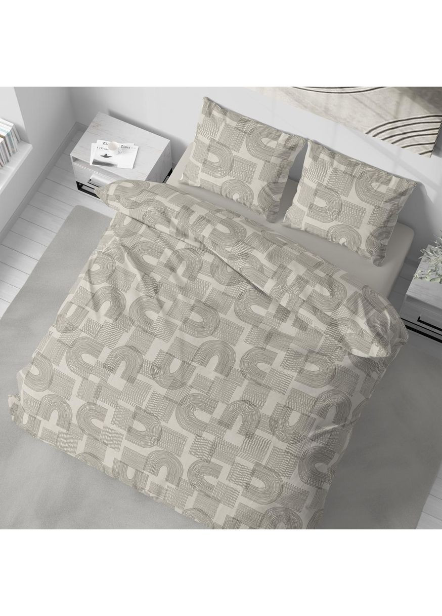 Постельное белье, Поплин, Темно-Бежевой, Полутораспальный, L-2047 Lelit (362267582)