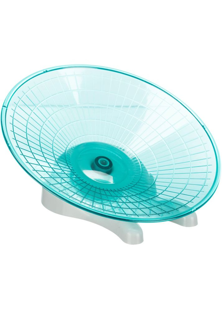 Беговой диск для дегу и больших хомяков пластик 30 см светло-серый бирюзовый Trixie (328925020)