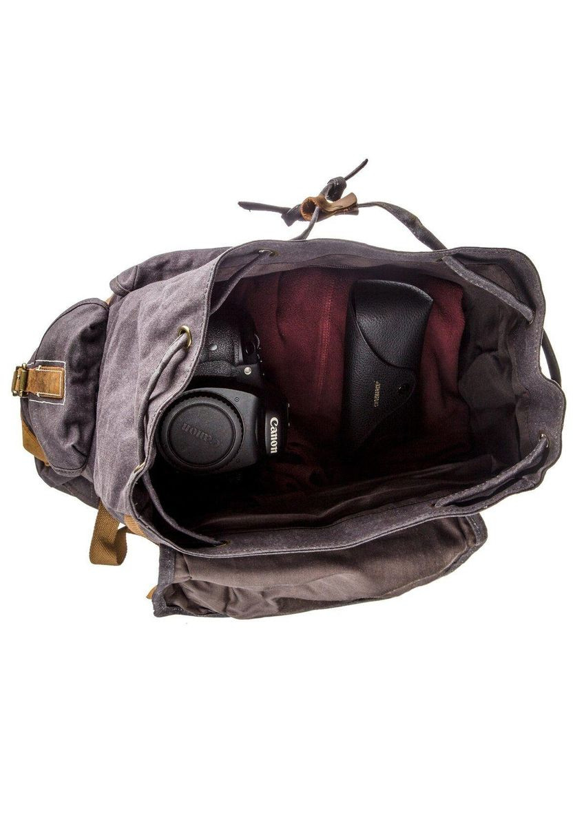 Похідний рюкзак canvas 20110 Сірий Vintage (328449848)