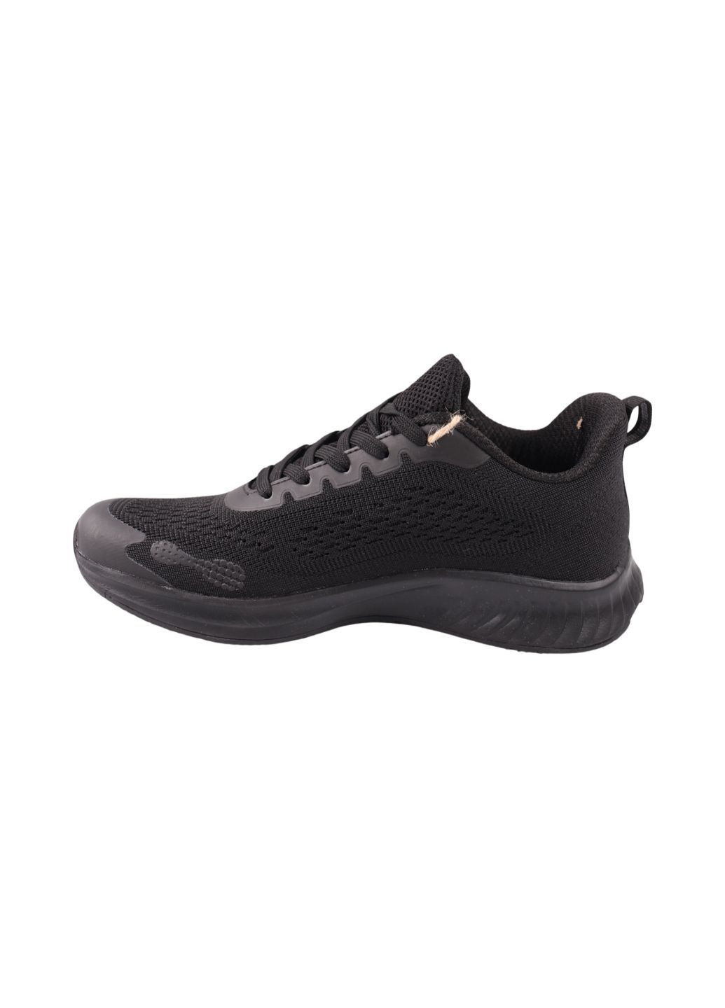Чорні кросівки чоловічі чорні текстиль Restime 258-24LK