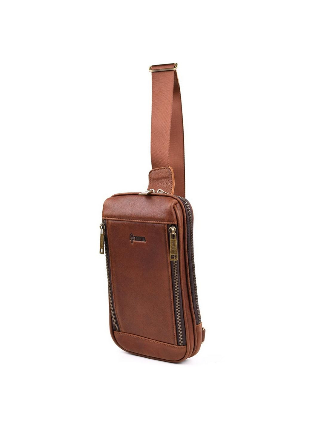 Чоловіча шкіряна сумка через плече 23х28х4 см TARWA (315870197)