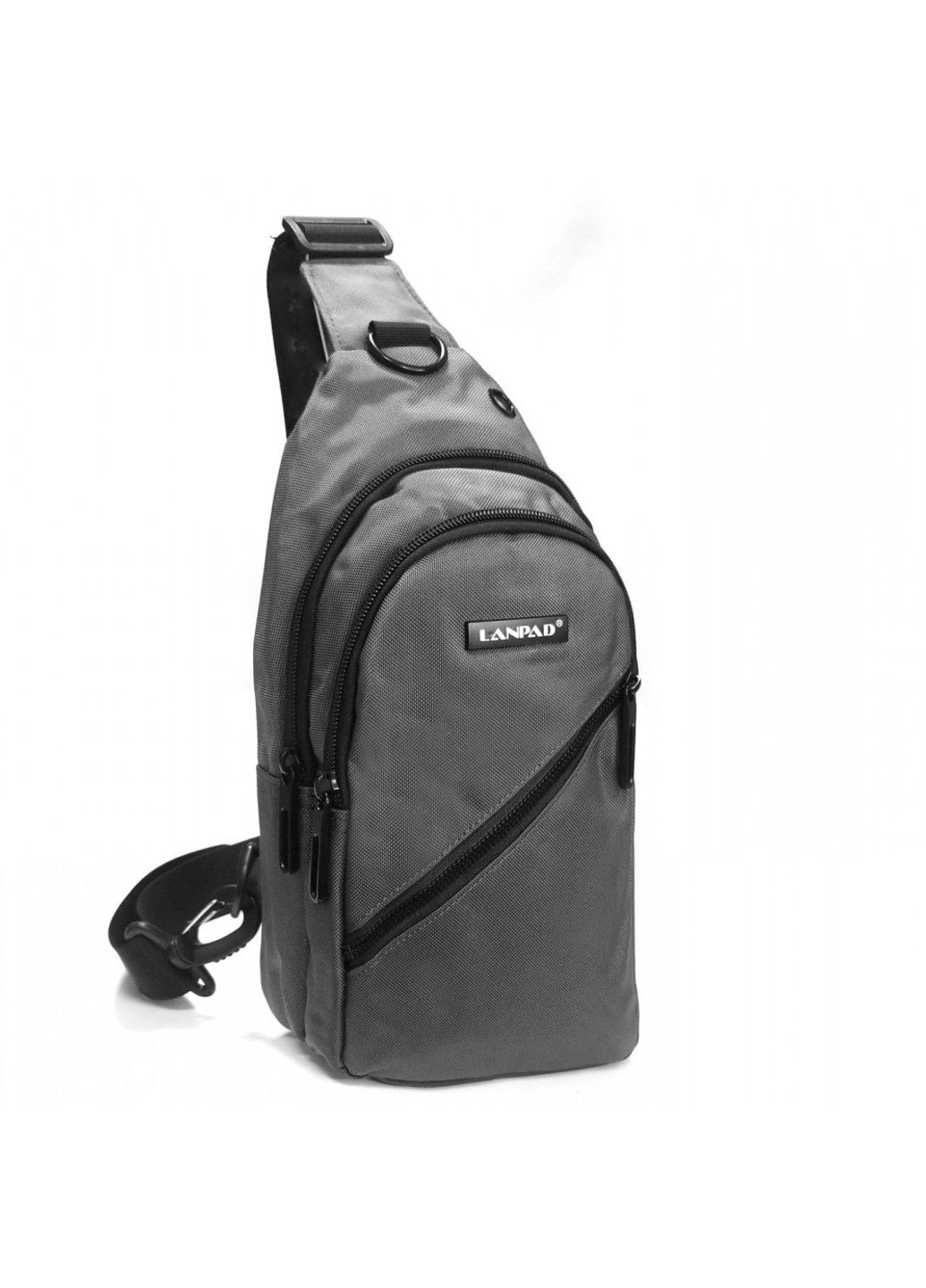 Мужская тканевая сумка-слинг 82084 gray Lanpad (306373136)
