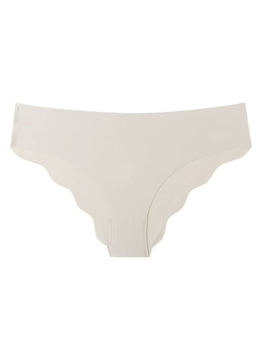 Набір жіночих безшовних трусиків-слiпів, 3 шт, лазерна обробка, непомітні під одягом, базові кольори No Brand (330643848)