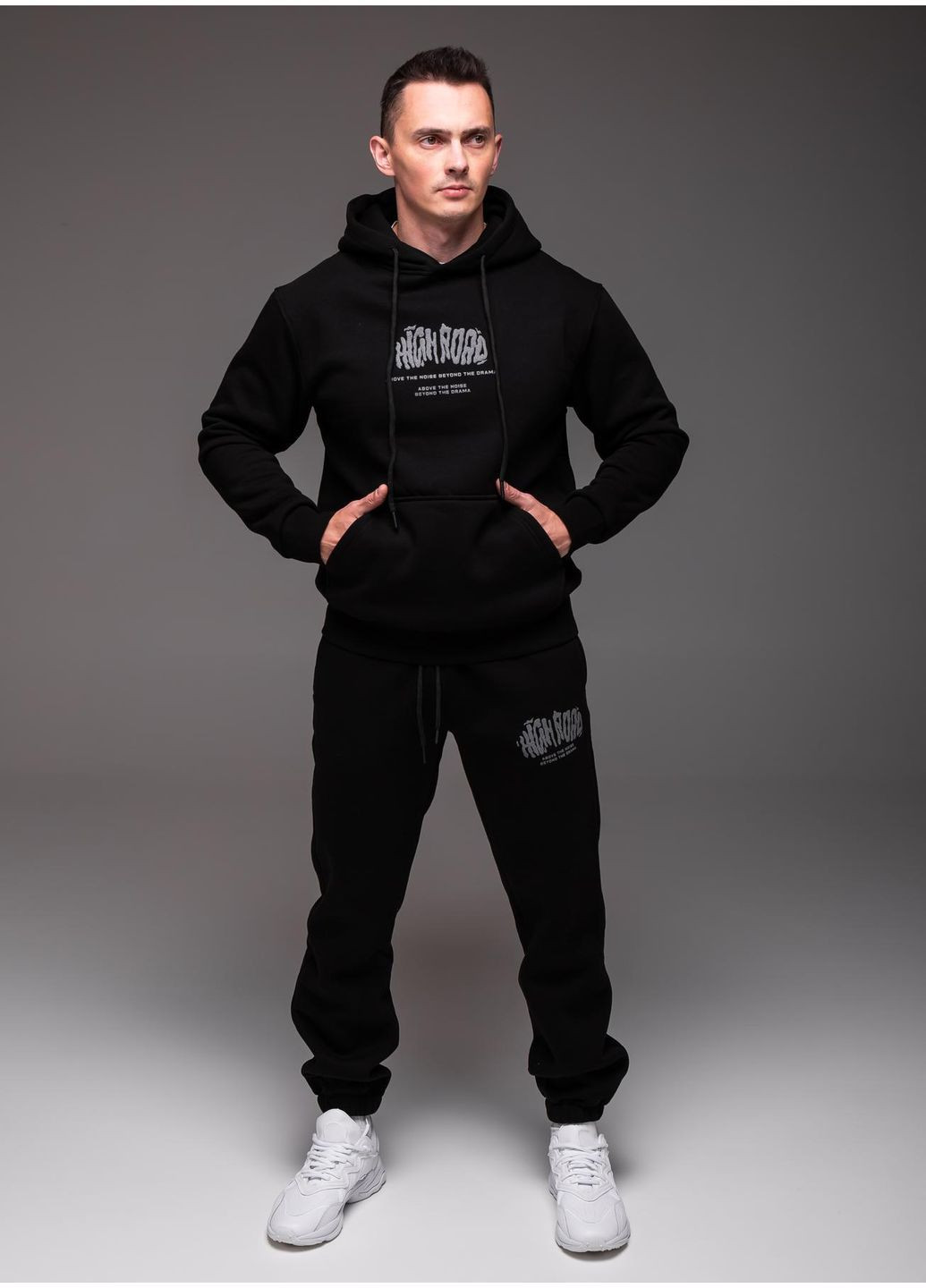 Спортивний костюм чоловічий утеплений на флісі No Brand (366241774)