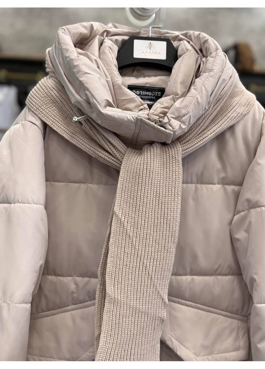 Світло-бежева демісезонна куртка, колір світло-бежевий No Brand