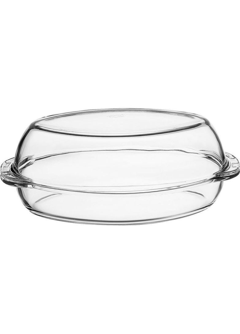 Утятница 2.25л с крышкой жаропрочное стекло форма для запекания и хранения пищи контейнер для готовки Borcam (368988610)