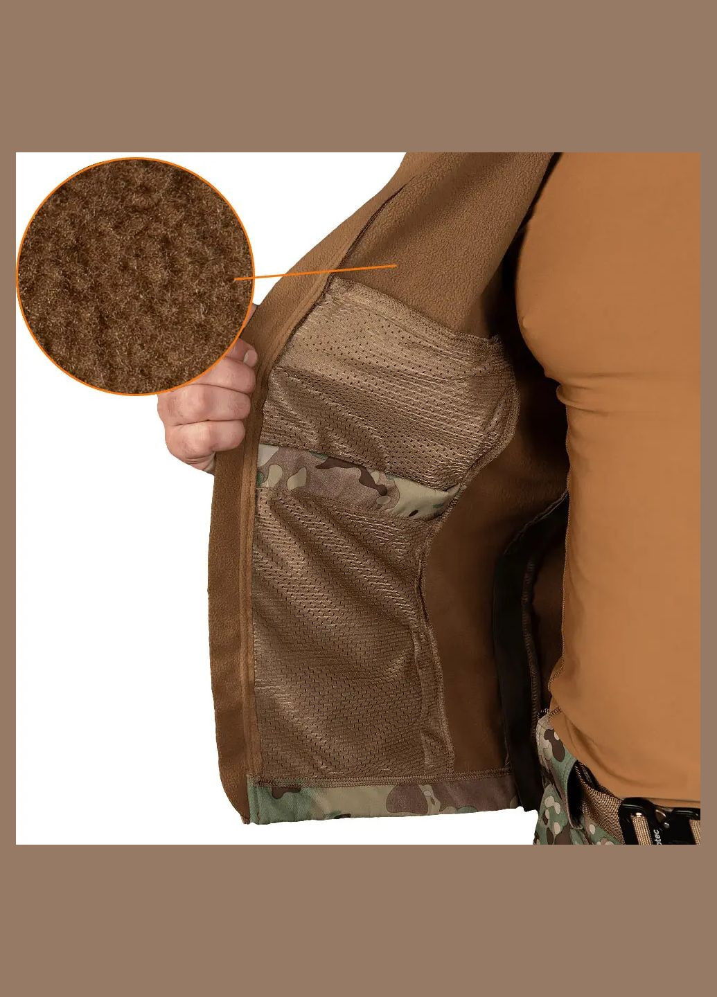 Комбінована демісезонна куртка phantom system softshell camo Camotec