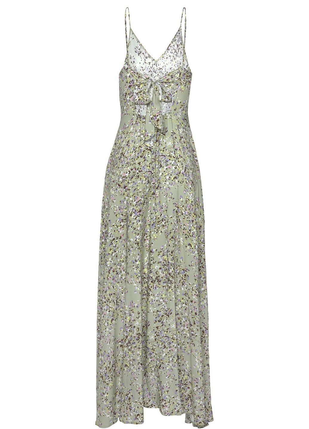 Зеленое платье Lascana с абстрактным узором