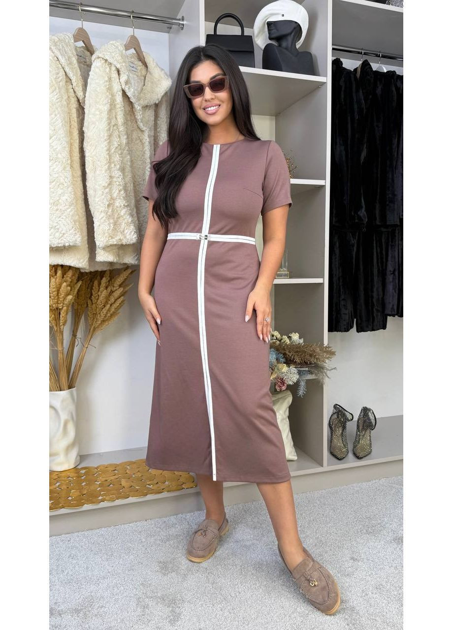 Коричневое платье Milani