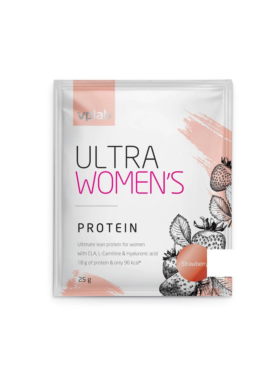 Ultra Women`s Protein - 25g Strawberry VPLab Nutrition (369399598)