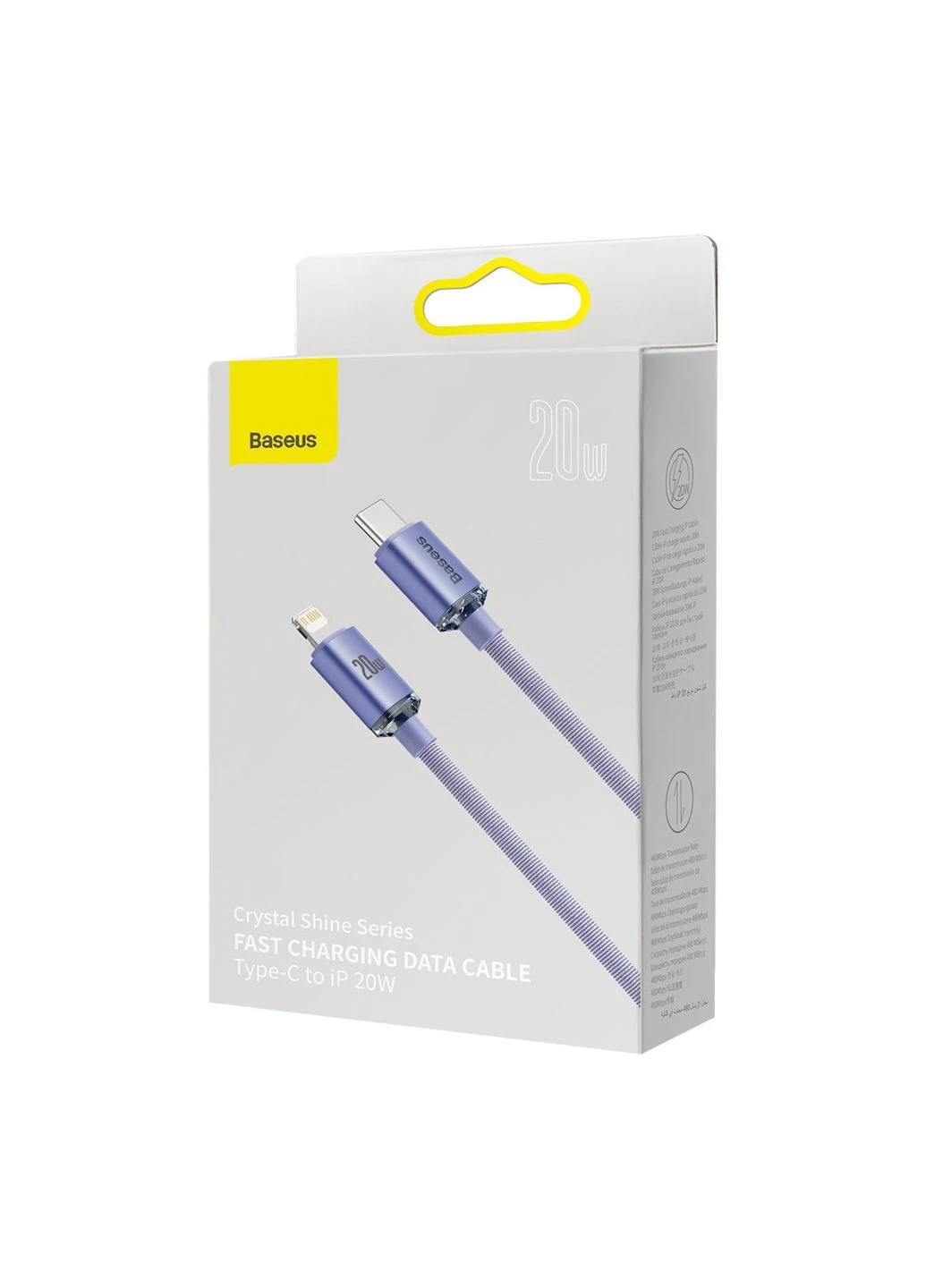 Кабель Fast Charging Data Cable Type-C to iP 20W 1.2m Baseus Crystal Shine Series (385619341)