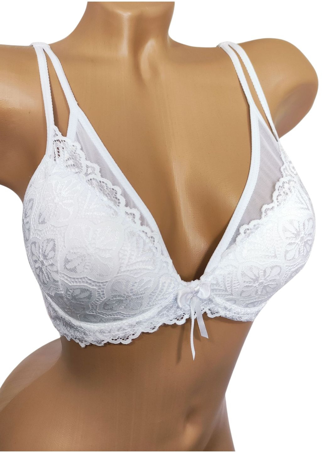 Білий корбей бюстгальтер Miaomiao з кісточками