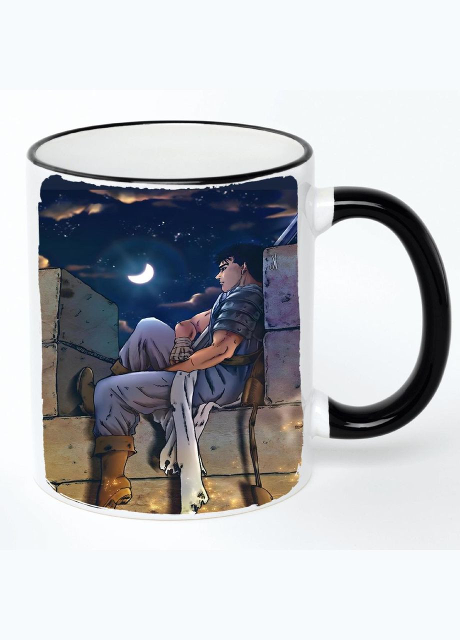 Чашка Берсерк Аниме #003 (кружка, кружка) Белая с черной ручкой 330 мл No Brand (322714476)