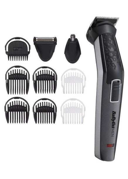 Набор для стрижки волос, 10 в 1, 10 насадок, серый BaByliss (314833337)