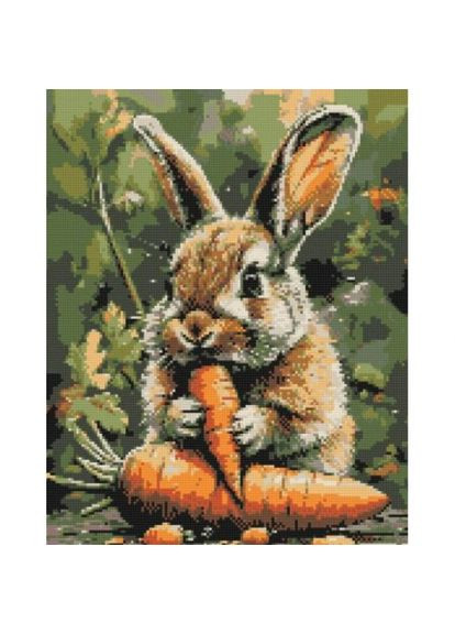 Алмазна мозаїка "Кролик з морквою" 40х50 см Origami (366818986)