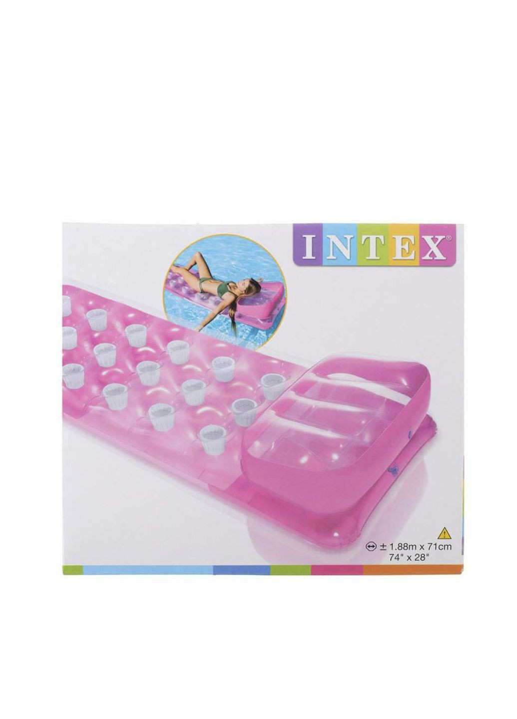 Матрас "Мода" - цвет разноцветный ЦБ-00276694 Intex (329296209)