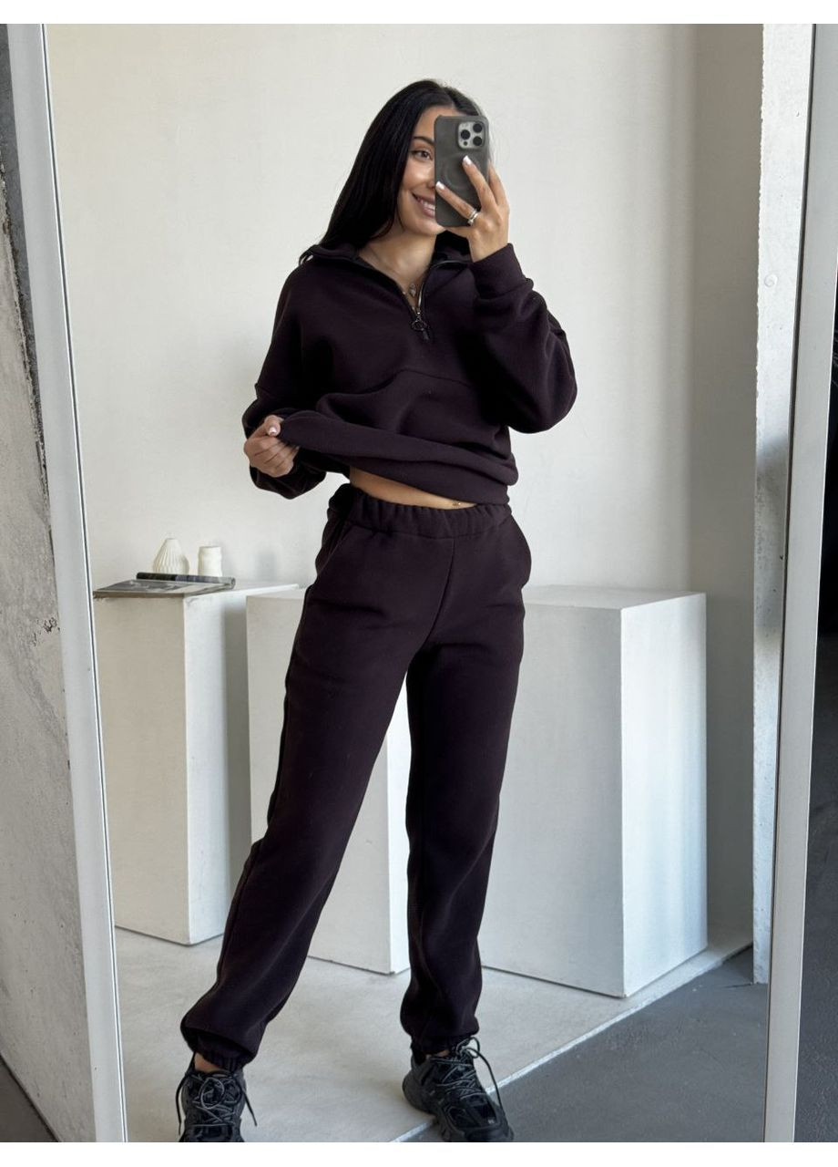 Женский флисовый костюм оверсайз,кофта и брюки с кантиком,турецкий флис Полар Україна (365957270)