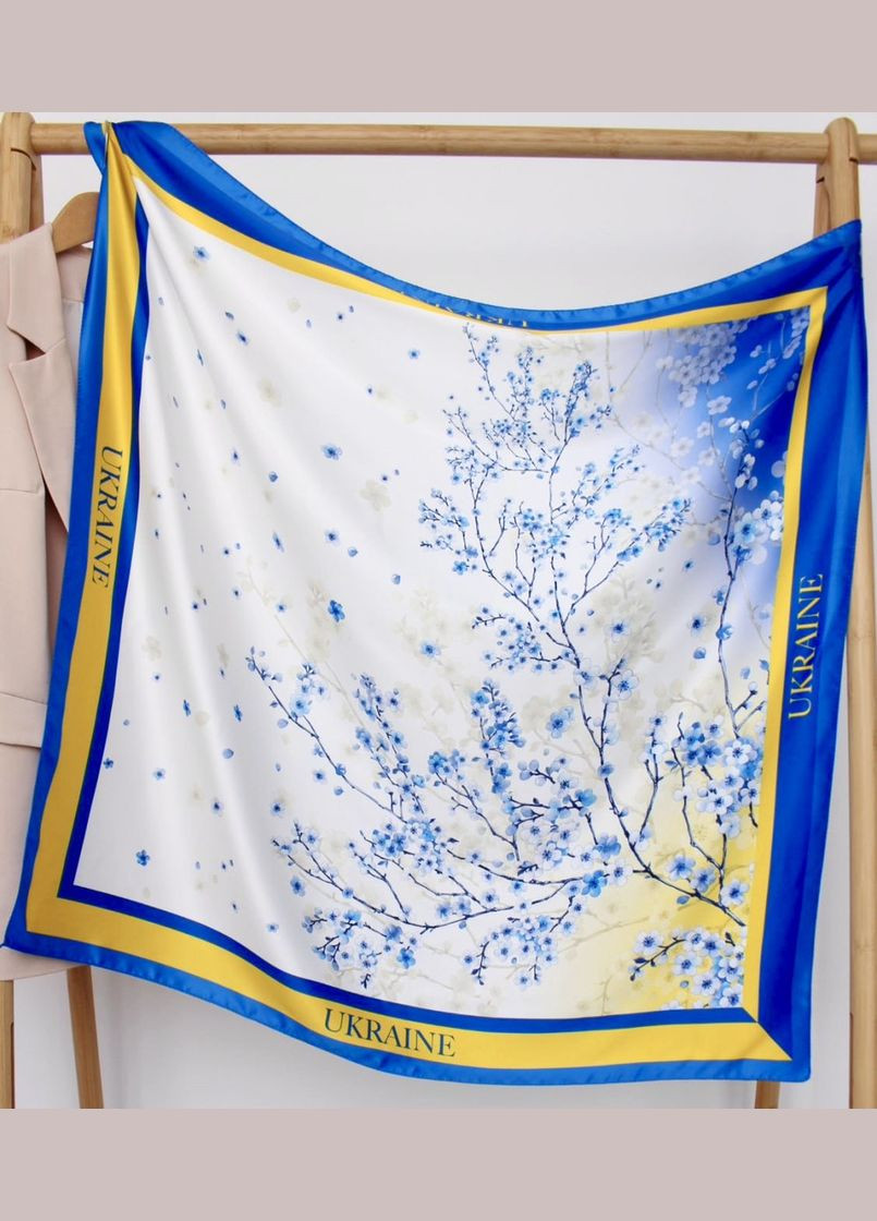 Платок патриотический 95х95 "Яблоневый цвет" 218045 Husta (324835173)