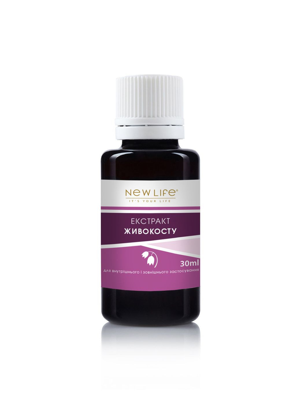 Растительный экстракт Живокоста - кровоостанавливающее средство, способствует сращиванию костей и тканей, 30 ml New LIFE (300545892)