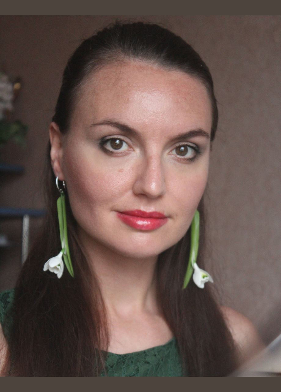 Серьги подснежники из холодного фарфора ручной работы. Длинные серьги. Подарки на 8 марта Handmade (334004036)