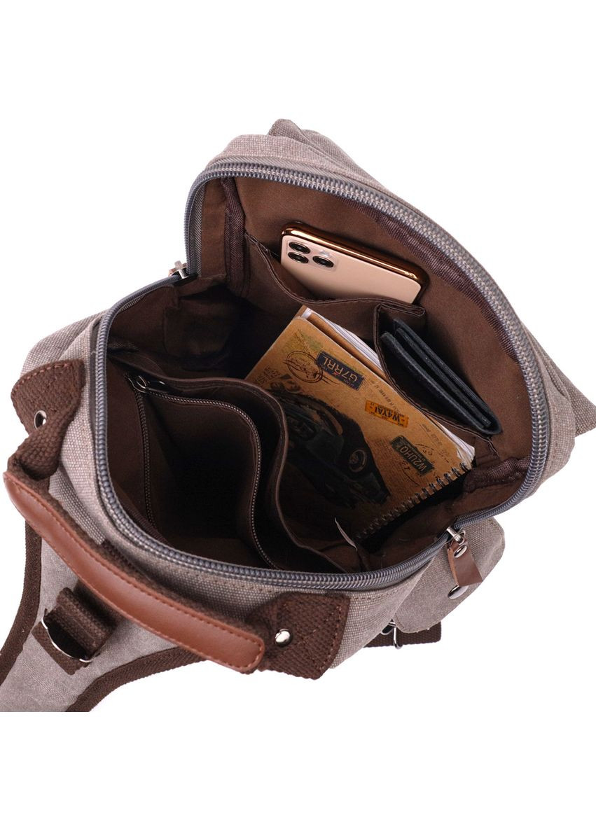 Оригинальная сумка через плечо из плотного текстиля 22442 Vintage (329151917)