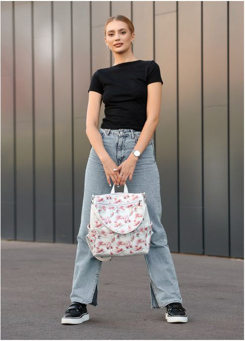 Рюкзак Trinity 0ZO белый принт "Flowers" Sambag (302519134)