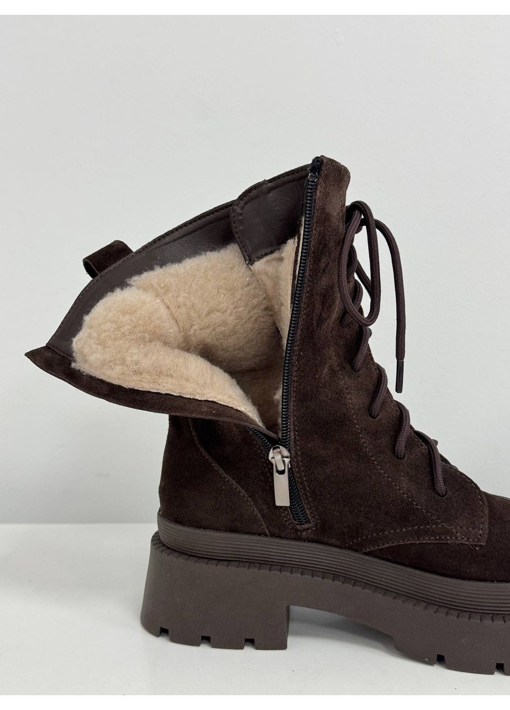 Зимние зимние замшевые ботинки Helen из натуральной замши