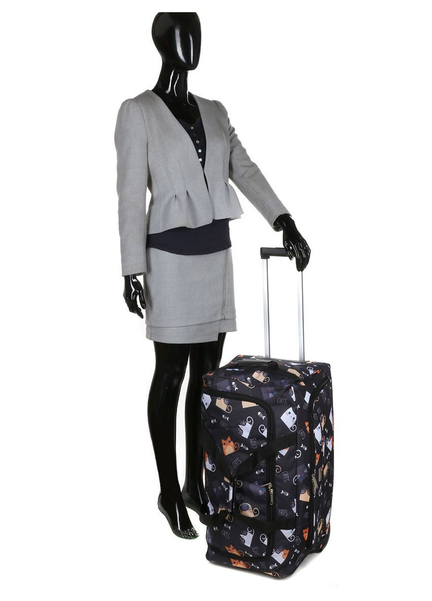 Сумка на колёсах средняя М коты 65x32x32см/66л/2.1кг/ 891-65 WORLDLINE (324802307)