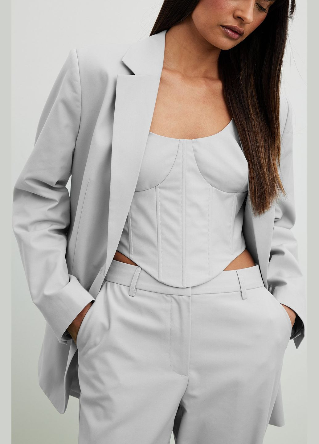 Жакет,світло-сірий, NA-KD (291163499)