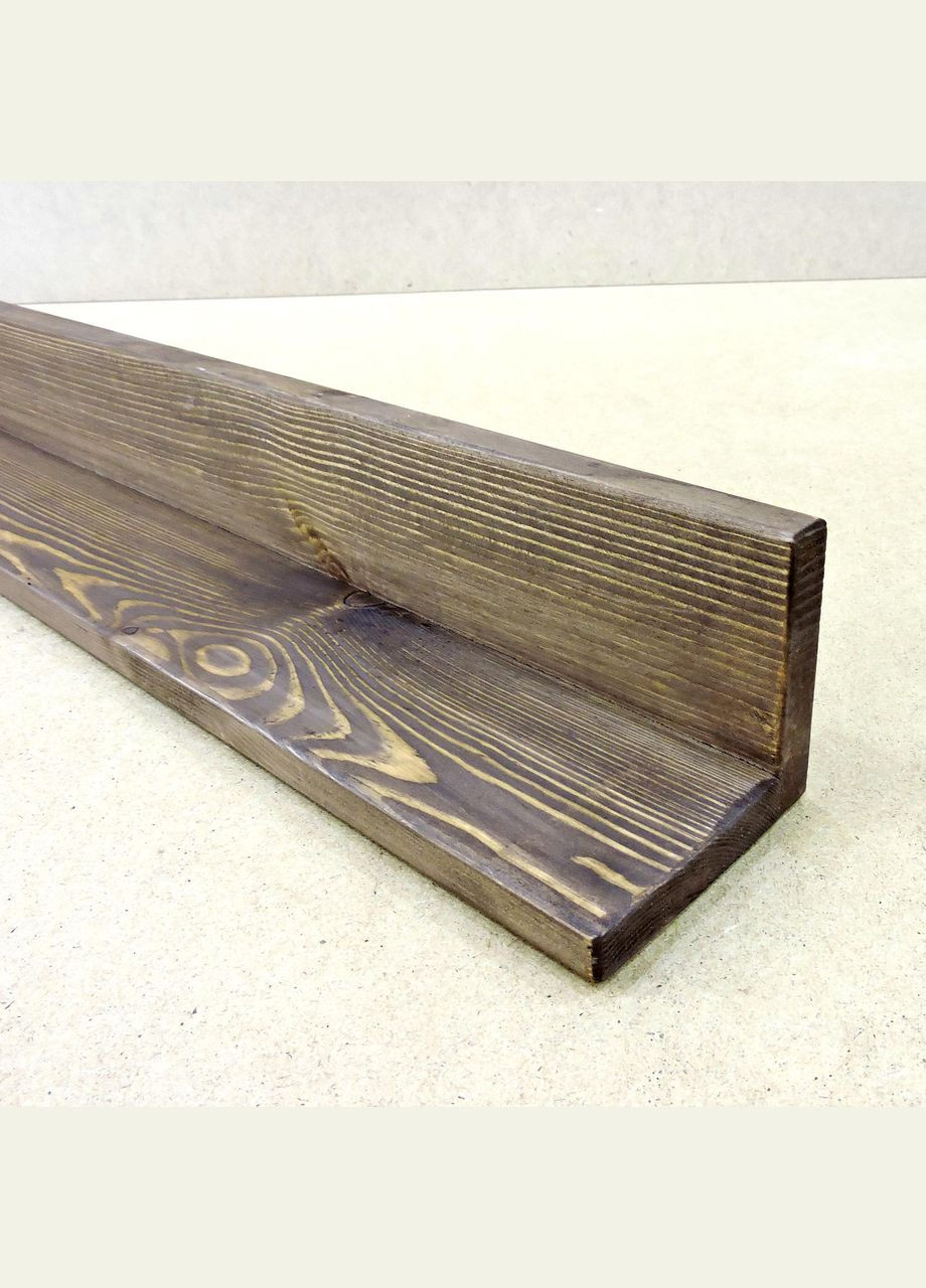 Настенная полка из дерева Палас 120 капучино (НСП-128009) No Brand (328082486)