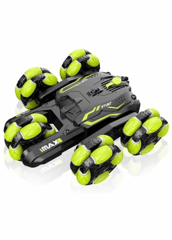 Машинка-перевертыш трюковая на радиоуправлении с пультом управления зеленый (2017237685) iMax (328261783)