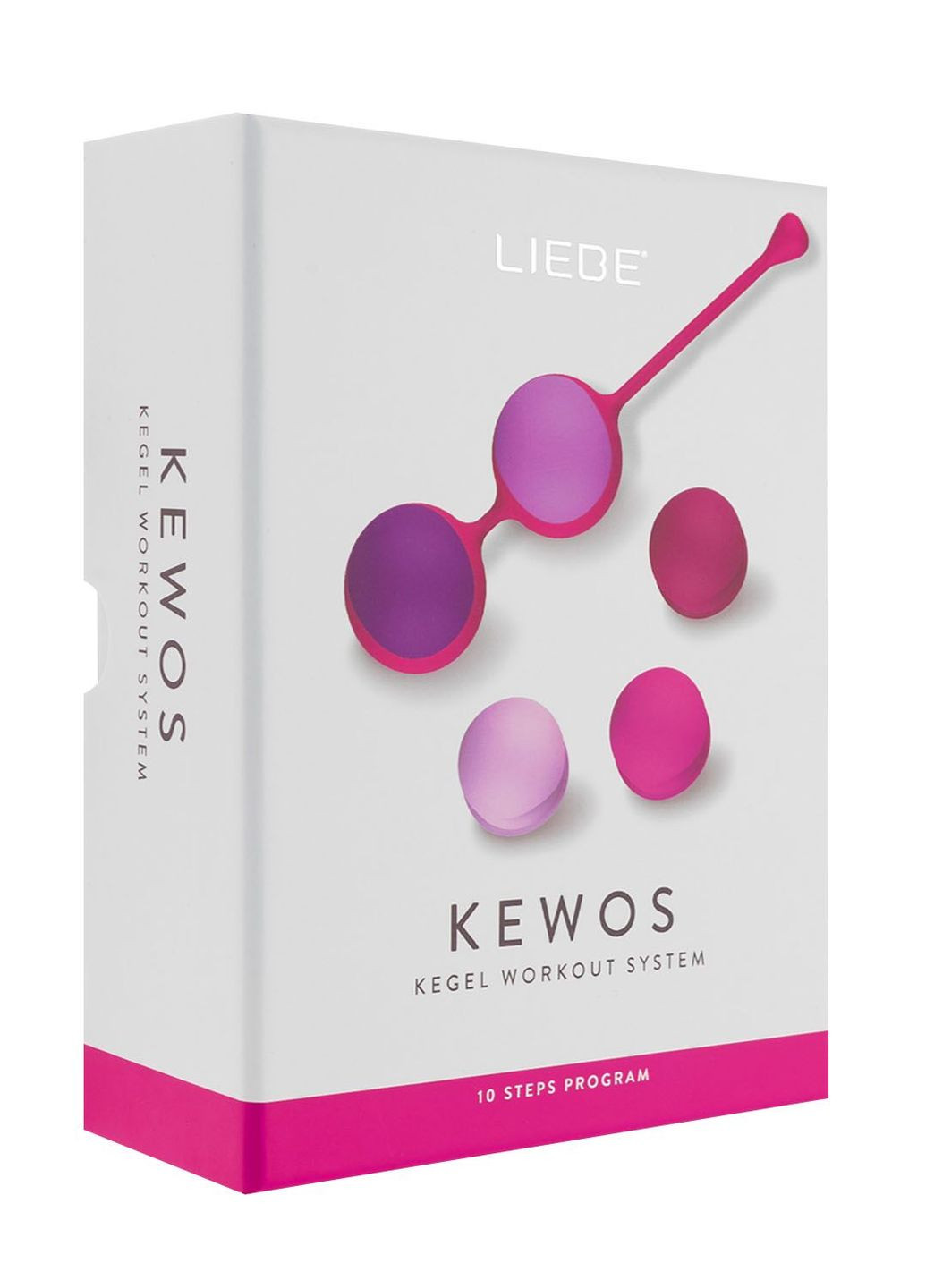 Вагінальні кульки Kewos — Cerise/Candy Violet, 5 кульок у комплекті, 15, 25, 35, 45 та 55 г Liebe (331149210)