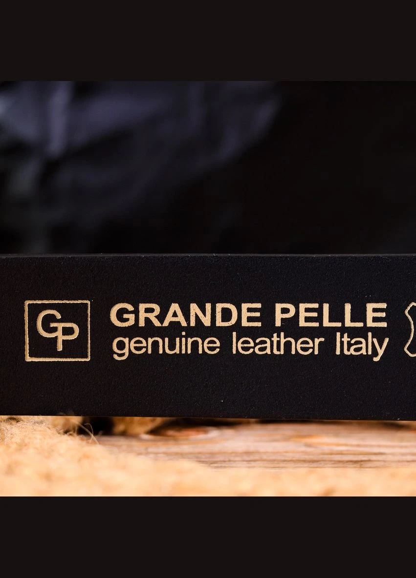 Чудовий ремінь для чоловіків з натуральної шкіри синій 21469 Grande Pelle (329195889)