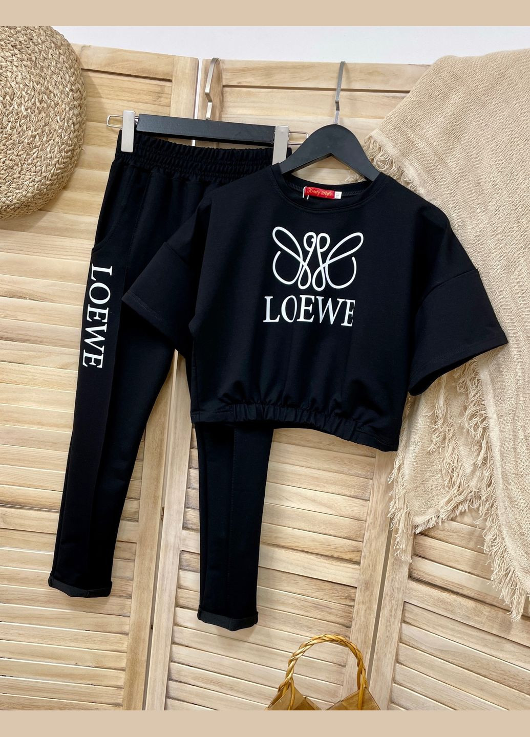 Чорний літній костюм двійка Україна